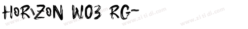 Horizon W03 Rg字体转换